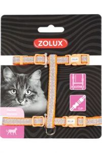Postroj kočka SHINY nylon oranžový Zolux Zolux S.A.S.