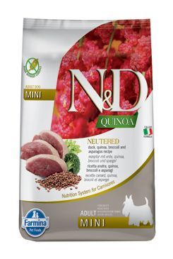 N&D Quinoa DOG Neutered Duck&Broccoli&Asp. Mini 2,5kg Farmina Pet Foods - N&D