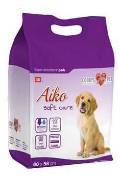 Podložka absorbční pro psy Aiko Soft Care 60x58cm 30ks NANTONG TRUESANE INDUSTR. MATERIALS CO