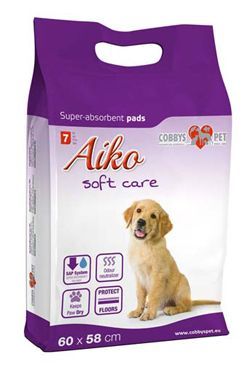 Podložka absorbční pro psy Aiko Soft Care 60x58cm 7ks NANTONG TRUESANE INDUSTR. MATERIALS CO