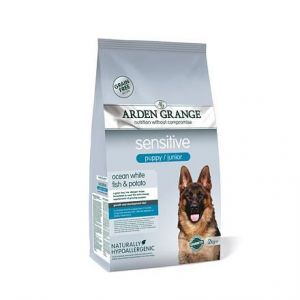 Arden Grange Sensitive Grain Free Puppy/Junior Ocean White Fish & Potato  12 kg