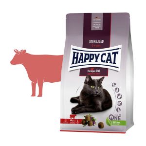 Happy Cat Sterilised Voralpen-Rind / Hovězí 10 kg Happy Dog
