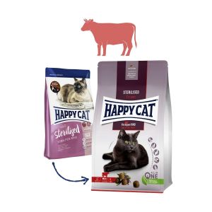 Happy Cat Sterilised Voralpen-Rind / Hovězí 2x10 kg Happy Dog